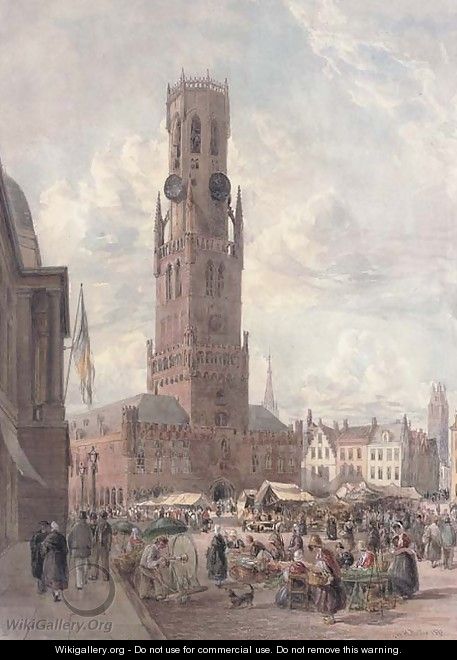 The Old Clock Tower at Bruges - William Nutter