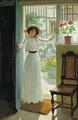 At the cottage door - William Henry Margetson