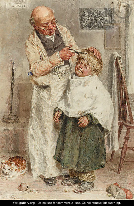 The barber - William Henry Hunt