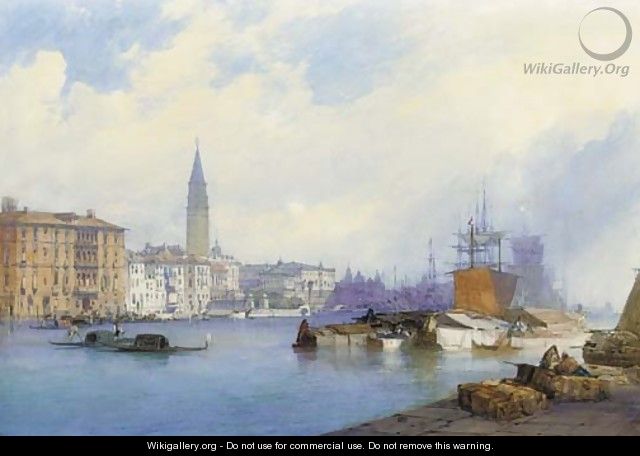 View of Venice from the Dogana - William Callow