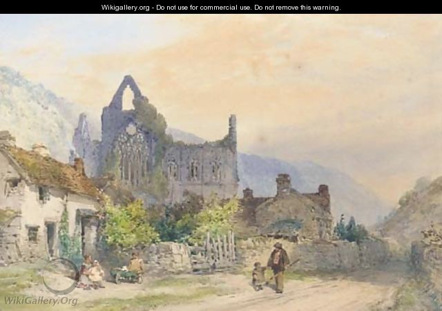 Tintern from the village - William Callow
