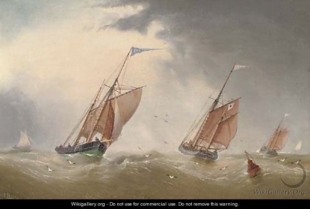 Fishing vessels in a squall - William Daniel Penny