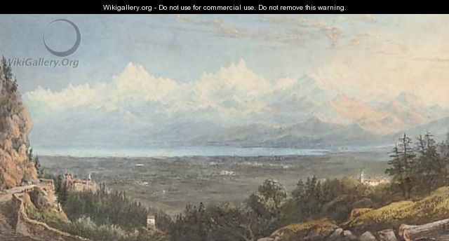 View of Mont Blanc - William Crouch