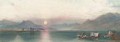 Sunset on Lago d'Iseo, Italy - William Collingwood Smith