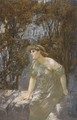 A maiden seated on a wall - William Edward Frank Britten