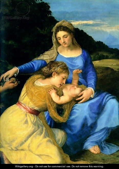 Madonna Detail - Tiziano Vecellio (Titian)