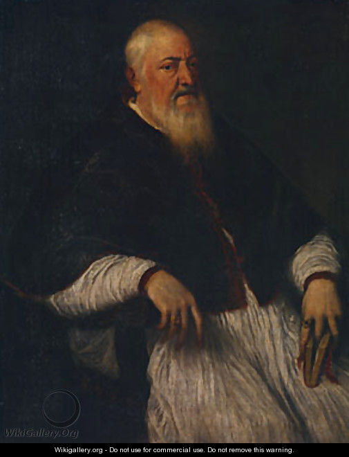 Filippo Archinto Archbishop of Milan mid 1550s - Tiziano Vecellio (Titian)