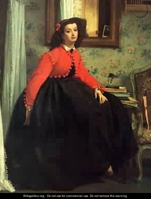 Portrait of Mlle L L - James Jacques Joseph Tissot