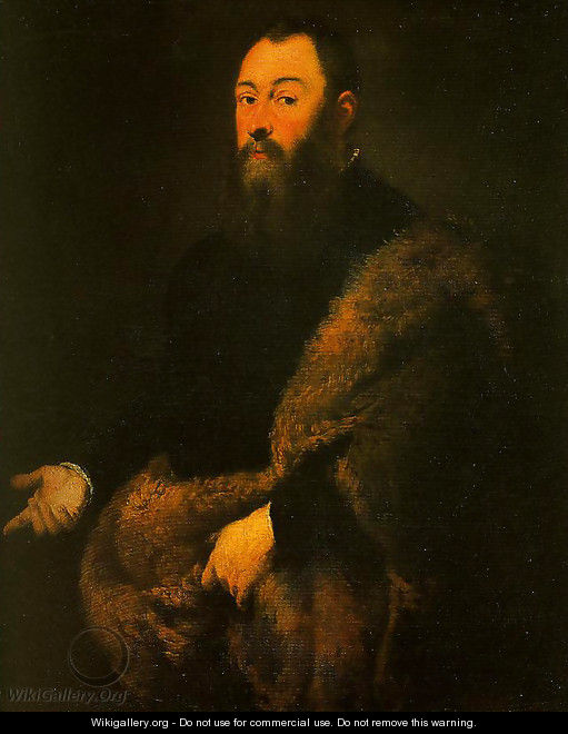 Portrait of a Gentleman in a Fur - Jacopo Tintoretto (Robusti)