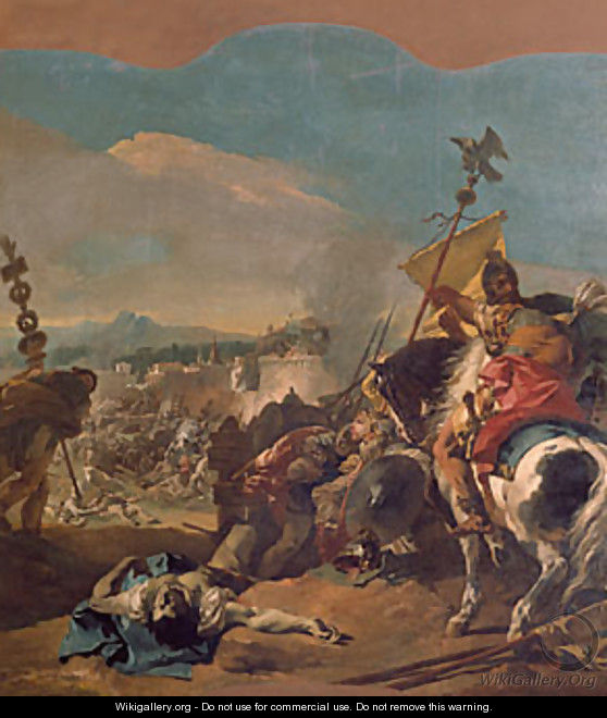 The Capture of Carthage 1725 - Giovanni Battista Tiepolo