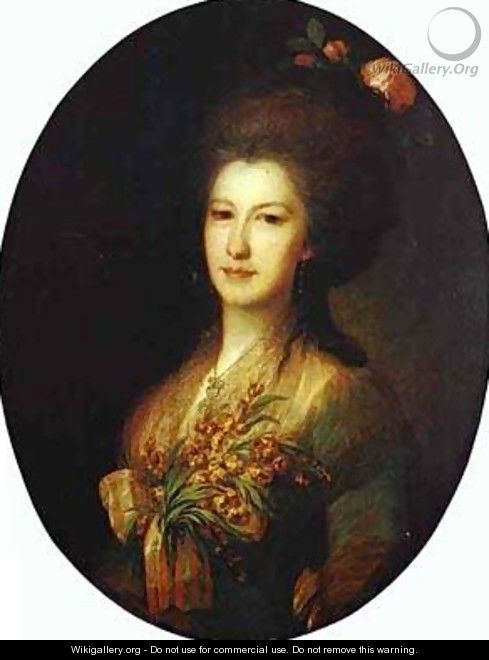 Portrait Of Countess Elizaveta Santi 1785 - Fedor Rokotov