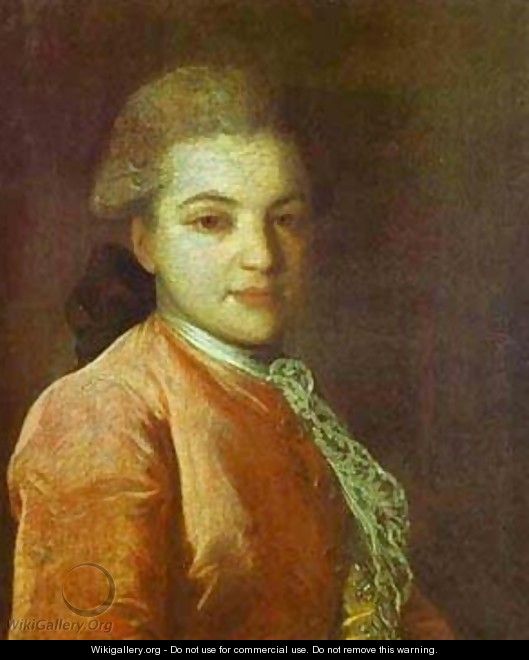 Portrait Of Count Illarion Ivanovich Vorontsov (1760-1791) 1770s - Fedor Rokotov