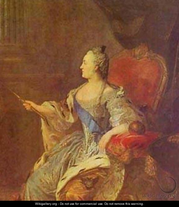 Portrait Of Catherine Ii 1763 - Fedor Rokotov