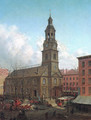 The North Dutch Church Fulton and William Streets New York 1869 - Edward Lamson Henry