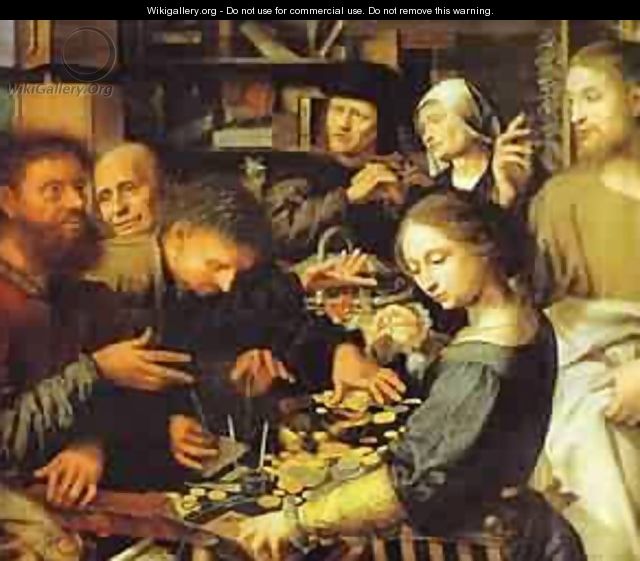 Jesus Summons Matthew To Leave The Tax Office 1536 - Jan Sanders Van Hemessen