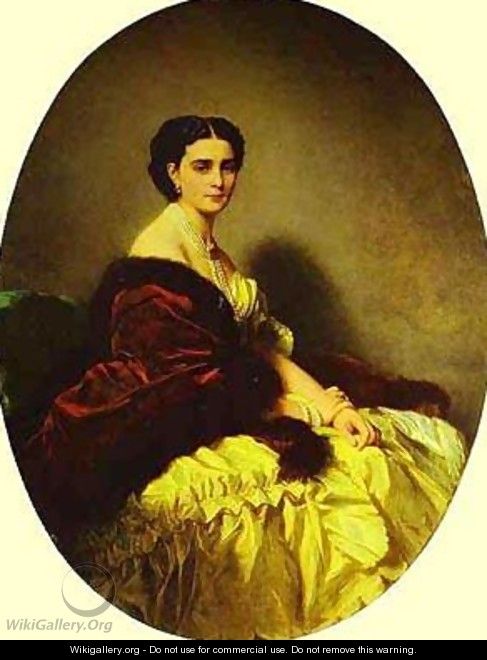 Portrait Of Sofia Naryshkina 1858 - Franz Xavier Winterhalter