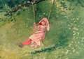 Girl on a Swing 2 - Winslow Homer