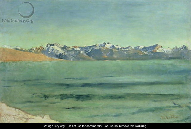 Sunrise Over Mont Blanc 1890 - Ferdinand Hodler