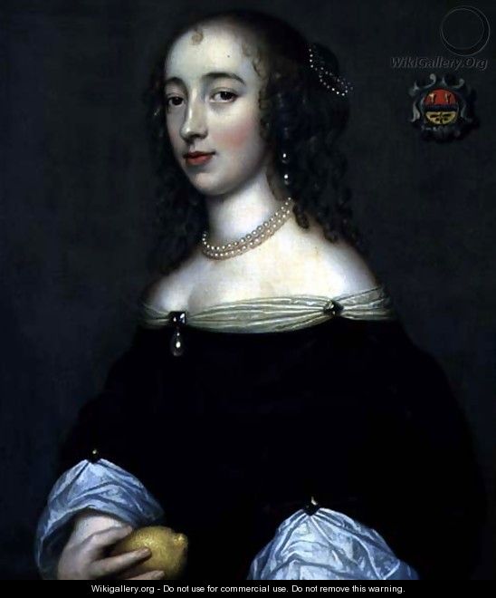 Portrait of a Lady possibly Margaret Lemon 1665 - Adriaen Hanneman
