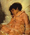 Portrait Of Nadya Repina The Artists Daughter 1881 - Ilya Efimovich Efimovich Repin