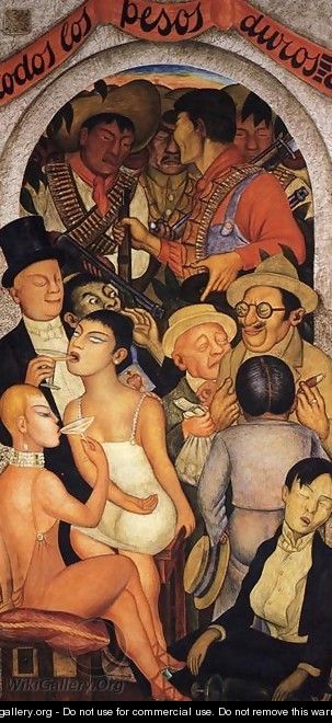 Night of the Rich 1928 - Diego Rivera