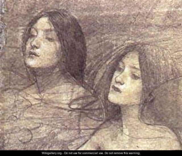 Hylas And The Nymphs Study - Alexei Alexeivich Harlamoff