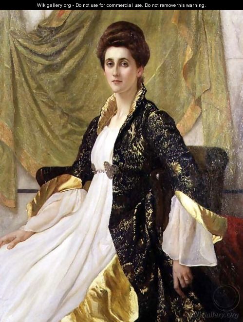 Portrait of Mrs Ernest Moon nee Emma de Villiers Lamb 1888 - Sir William Blake Richmond