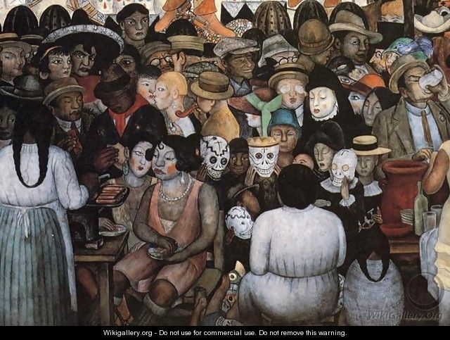 The Day of the Dead (Bottom Detail) 1924 - Diego Rivera