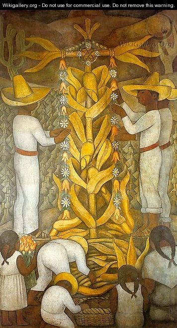 THe Corn Festival 2 - Diego Rivera