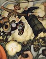 The Burning of the Judases Detail 1923 to 24 - Diego Rivera