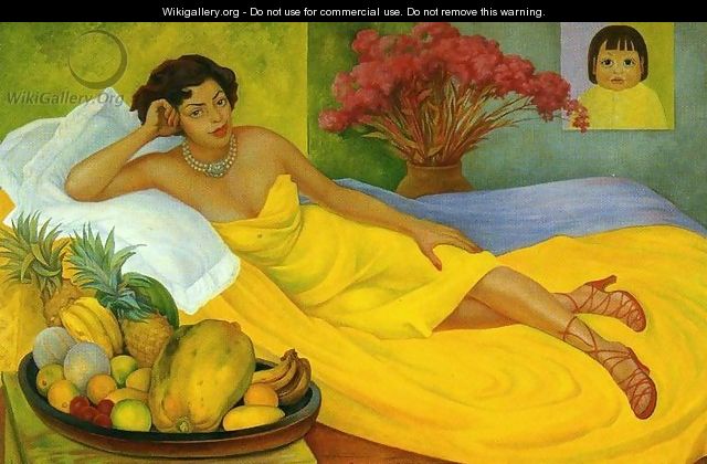 Portrait of Sra Dona Elena Flores de Carrillo (Retrato de la Sra Dona Elena Flores de Carrillo) 1953 - Diego Rivera