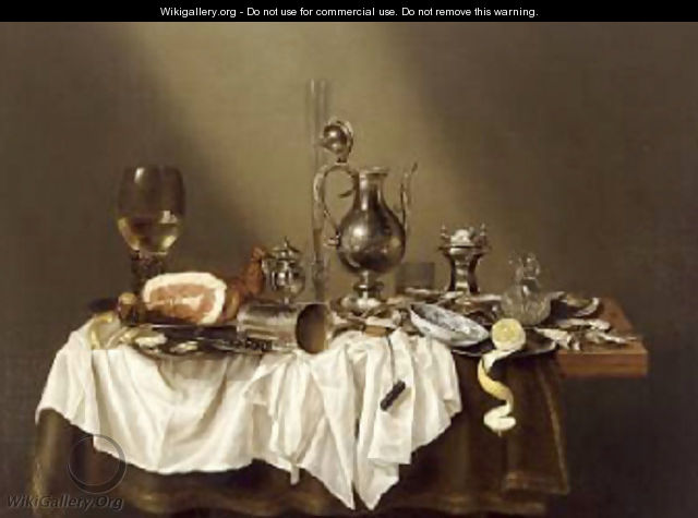Banquet Piece with Ham 1656 - Willem Claesz. Heda