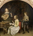The Concert Singer and Theorbo Player - Gerard Terborch