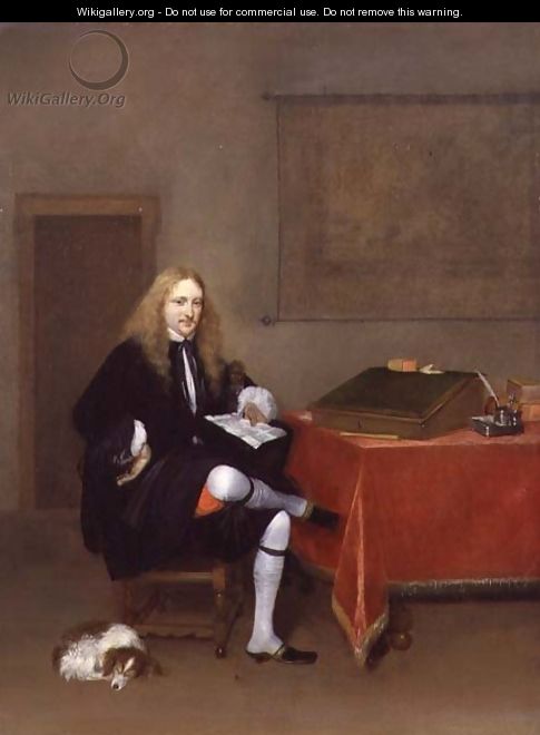 Portrait of a Man in his Study 1668 69 - Gerard Terborch
