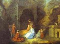 Watteau Or His Circle The Flautist - Jean-Antoine Watteau