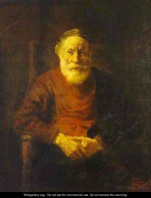 An Old Man In Red 1652 54 - Harmenszoon van Rijn Rembrandt