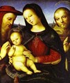 Madonna With The Christ Child Blessing And St Jerome And St Francis (Von Der Ropp Madonna) 1502 - Raphael