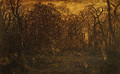 The Forest in Winter at Sunset 1845 - Allan Ramsay