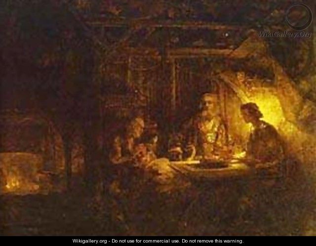 Philemon And Baucis 1658 - Harmenszoon van Rijn Rembrandt