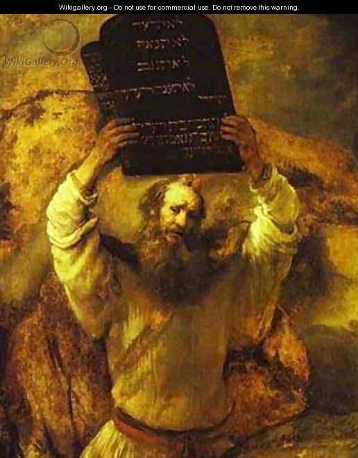 Moses Smashing The Tables Of The Law 1659 - Harmenszoon van Rijn Rembrandt