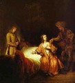 Joseph Accused By Potiphars Wife 1655 - Harmenszoon van Rijn Rembrandt