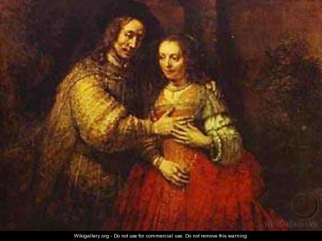Isaac And Rebecca (The Jewish Bride) 1666 - Harmenszoon van Rijn Rembrandt