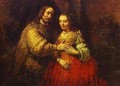 Isaac And Rebecca (The Jewish Bride) 1666 - Harmenszoon van Rijn Rembrandt