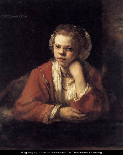 Girl at a Window 1651 - Harmenszoon van Rijn Rembrandt