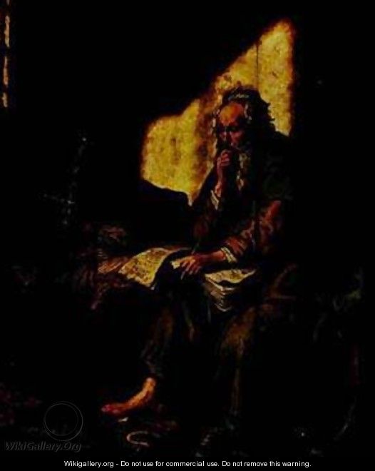 St Paul In Prison 1627 - Harmenszoon van Rijn Rembrandt