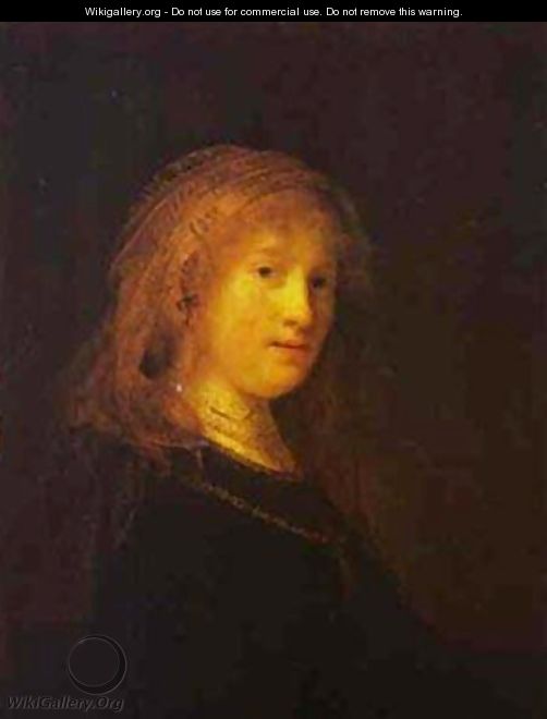 Saskia Van Uilenburgh The Wife Of The Artist 1633 - Harmenszoon van Rijn Rembrandt