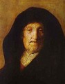 Portrait Of Rembrandts Mother 1630 - Harmenszoon van Rijn Rembrandt