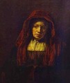 Portrait Of An Old Woman 1654 - Harmenszoon van Rijn Rembrandt