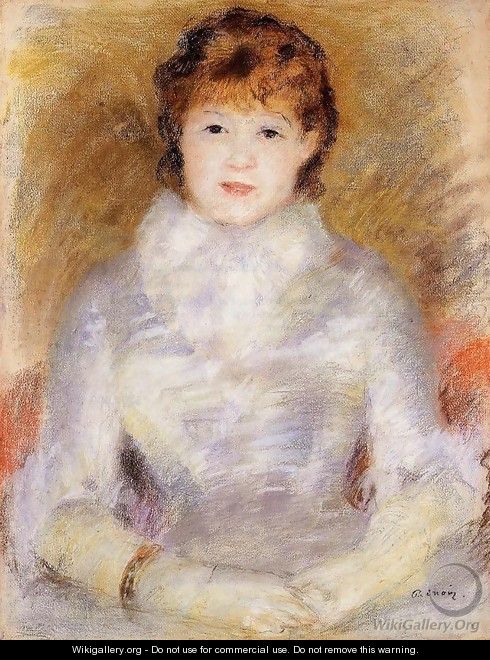 Portrait of a Young Woman (aka Ellen Andree) 1877 - Pierre Auguste Renoir