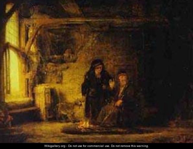 Tobits Wife With A Goat 1645 - Harmenszoon van Rijn Rembrandt